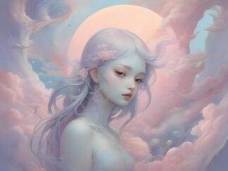 Pastel Girl Surreal Art