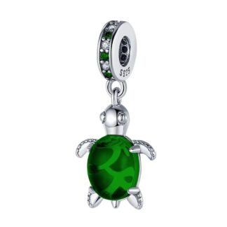 Green Turtle Charm