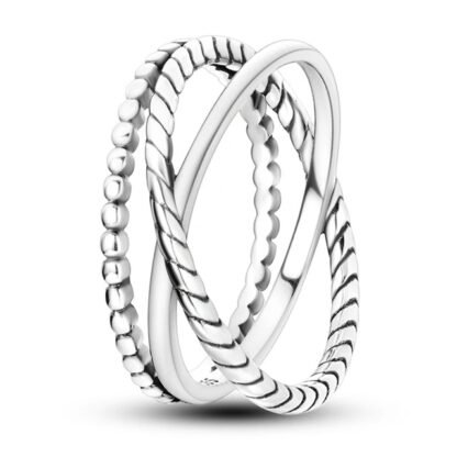 Criss Cross Silver Ring