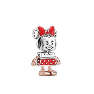 Silver Scifi Robotic Minnie Mouse Disney Charm