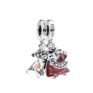 Silver Timon and Pumbaa Lion King Disney Charm