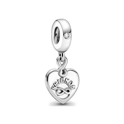 Silver Infinity Friendship Charm