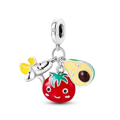 Cute Fruits Bundle Banana Tomato Avocado Charm