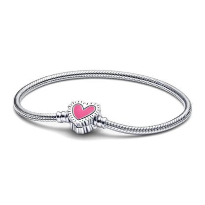 Pink Heart Charm Bracelet