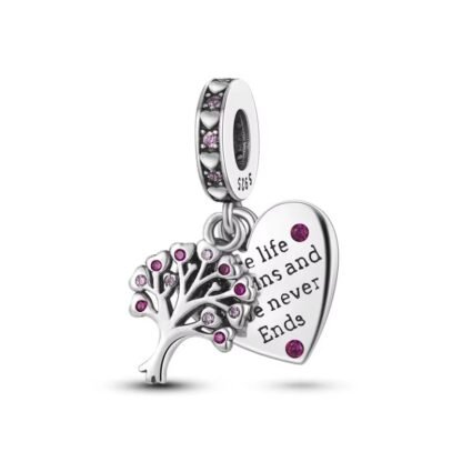 Tree Heart Charm