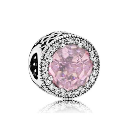 Modern Pink Crystal Charm