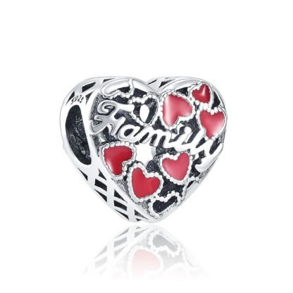 Family Hearts Charm