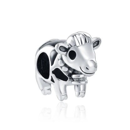 Baby Cow with Bangs Charm