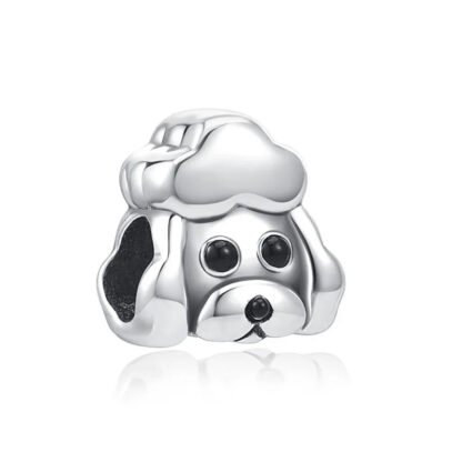 Poodle Head Big Eyes Charm