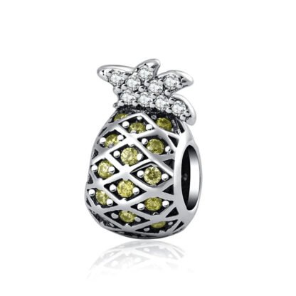 Pineapple Yellow Green Gems Charm