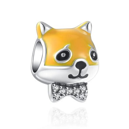 Yellow Orange Dog Sad Pup Eyes Charm