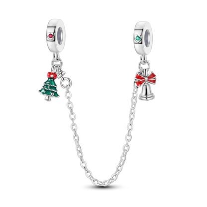 Christmas Tree Bell Chain Charm