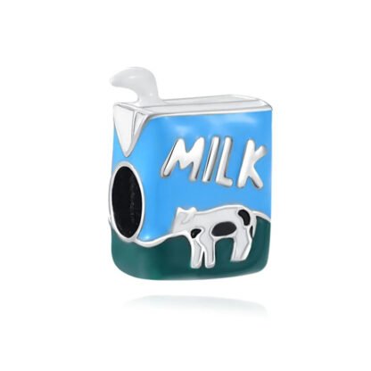 Cow Milk Carton Charm