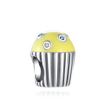 Yellow Cupcake Gems Sprinkles Charm