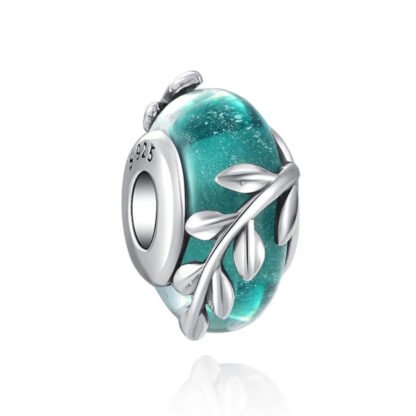 Nature Blue Green Branch Charm