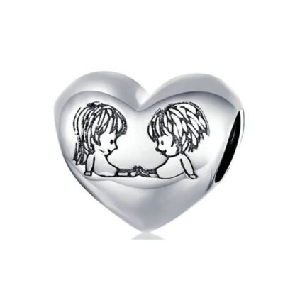Human Connection Heart Charm