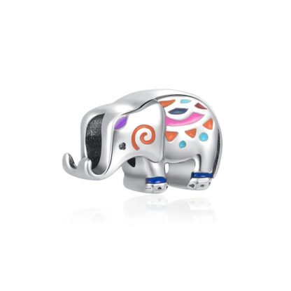 Colorful Small Elephant Charm