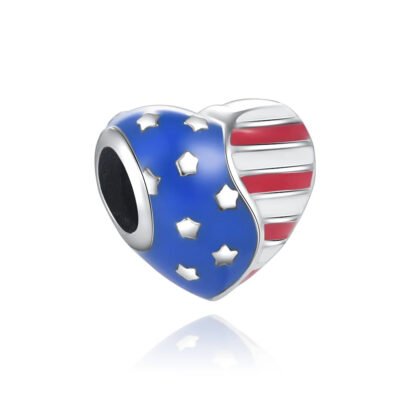 Patriotic US Nation Charm