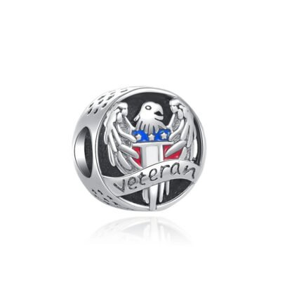 Eagle Veteran Serve Charm