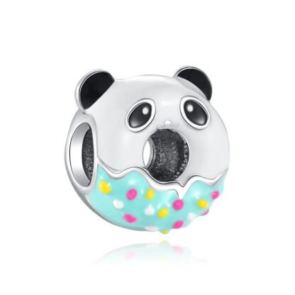 Panda Sprinkled Donut Charm