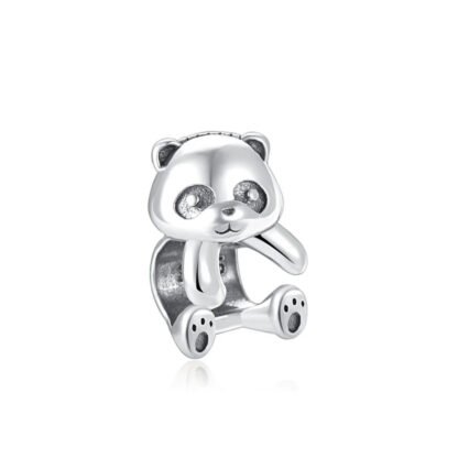 Silver Panda Clinging Charm