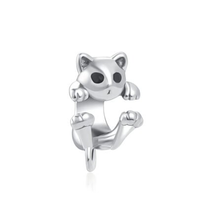 Cat Black Eyes Clinging Charm