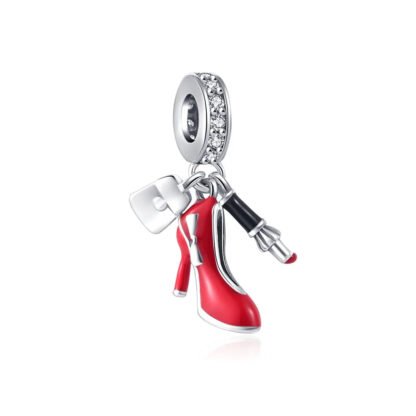 Red Geel Purse Lipstick Charm