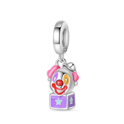 Colorful Clown in a Box Toy Charm