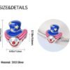 Yellow Stars Blue Hat Clown Charm - Image 4