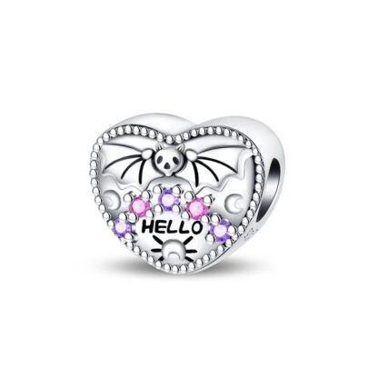 Bat Hello Heart Charm