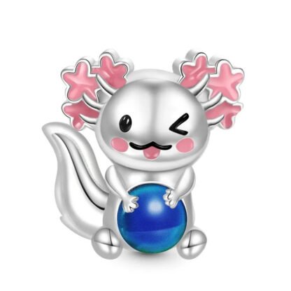 Cute Axolotl Blue Ball Charm