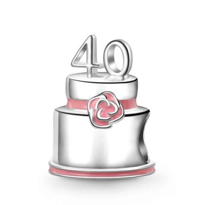 40 Birthday Cake Celebration Charm