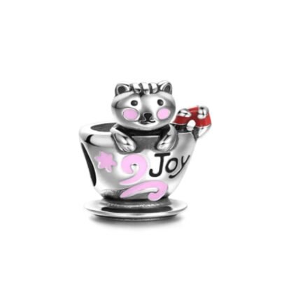 Joy Cat in Teacup Charm