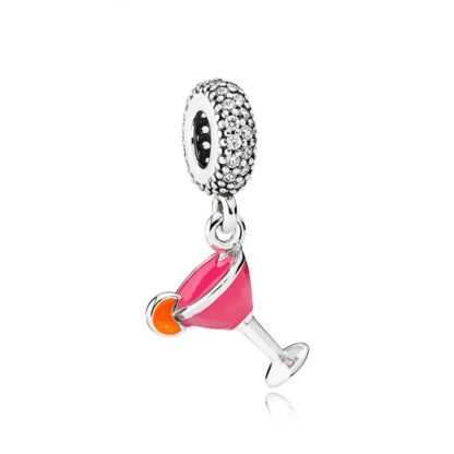 Red Cocktail Citrus Party Charm