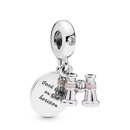 Silver Binocular Vision 'Good time on the Horizon' Charm