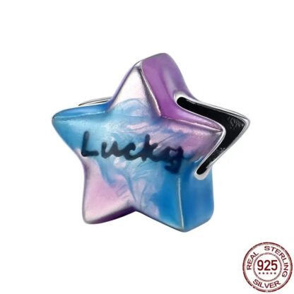 Smoky Gradient Lucky Star Charm