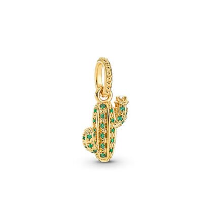 Golden Cactus Charm