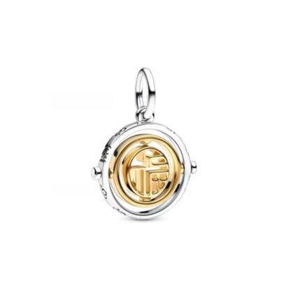 Golden Circular Symbols Charm