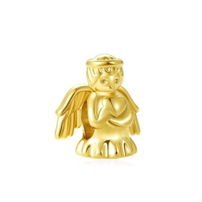 Golden Angel Sitting Charm