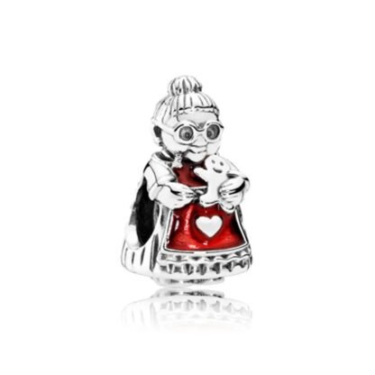 Grandmother Mrs. Santa Claus Old Woman Baking Gingerbread Charm
