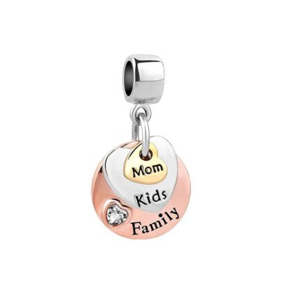 Family Love Mom Kids Charm