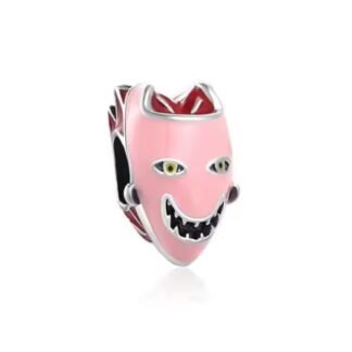 Scary Pink Mask Sharp Teeth Charm