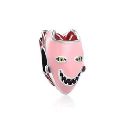 Scary Pink Mask Sharp Teeth Charm