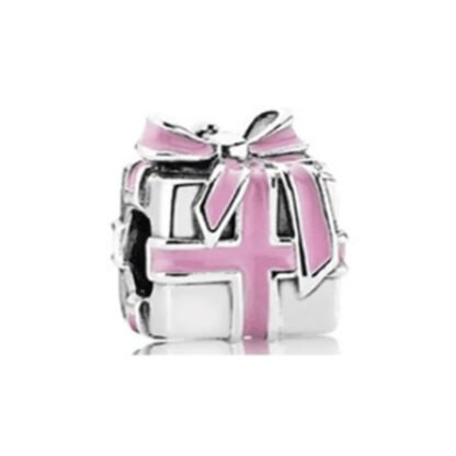 Pink Ribbon Gift Charm