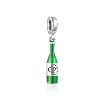 Sheer Green Drink Bottle Charm