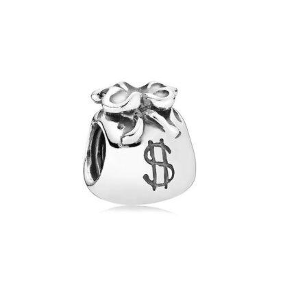 Silver Money Bag Charm