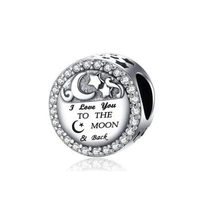 Astrological Love to the Moon and back Message Charm