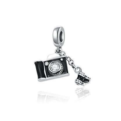 Black Camera and Reel Charm