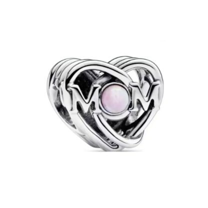 Mom Complex Silver Heart Charm