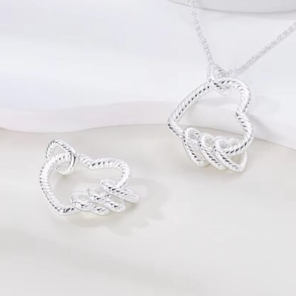 Heart Silver Necklace - Image 3